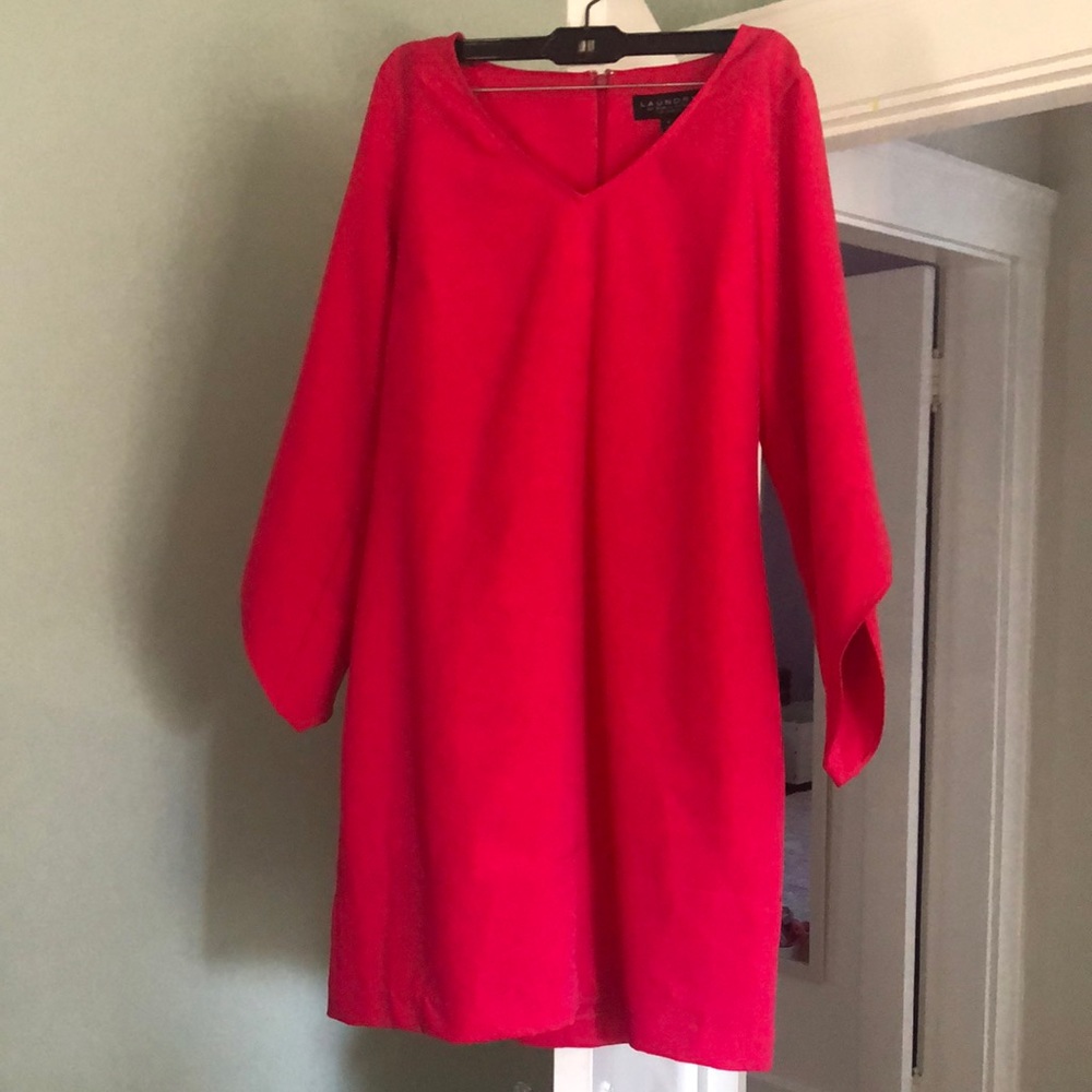 Laundry by Shelli Segal Fuchsia Pink Sheath Dress NWOT size 6